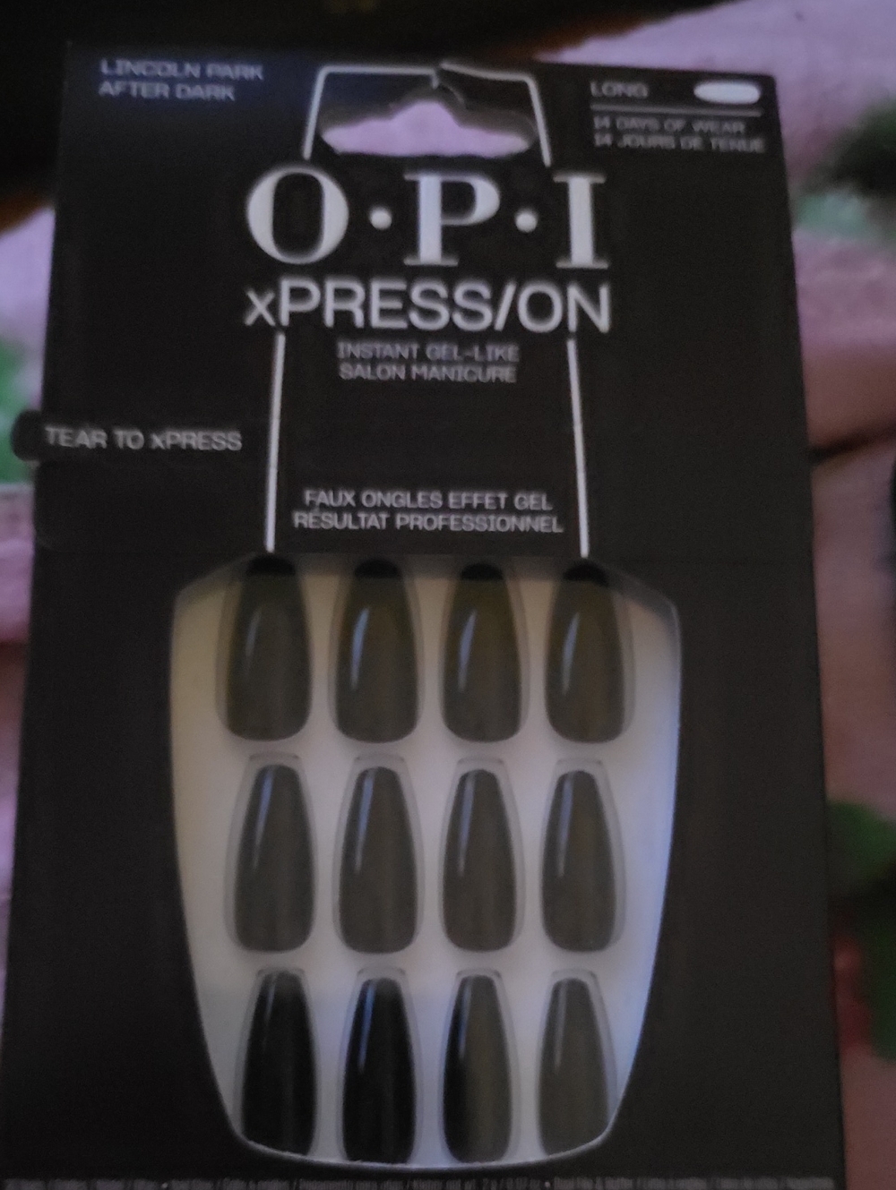 OPI xPRESS/ON Long Artificial Nails in Black